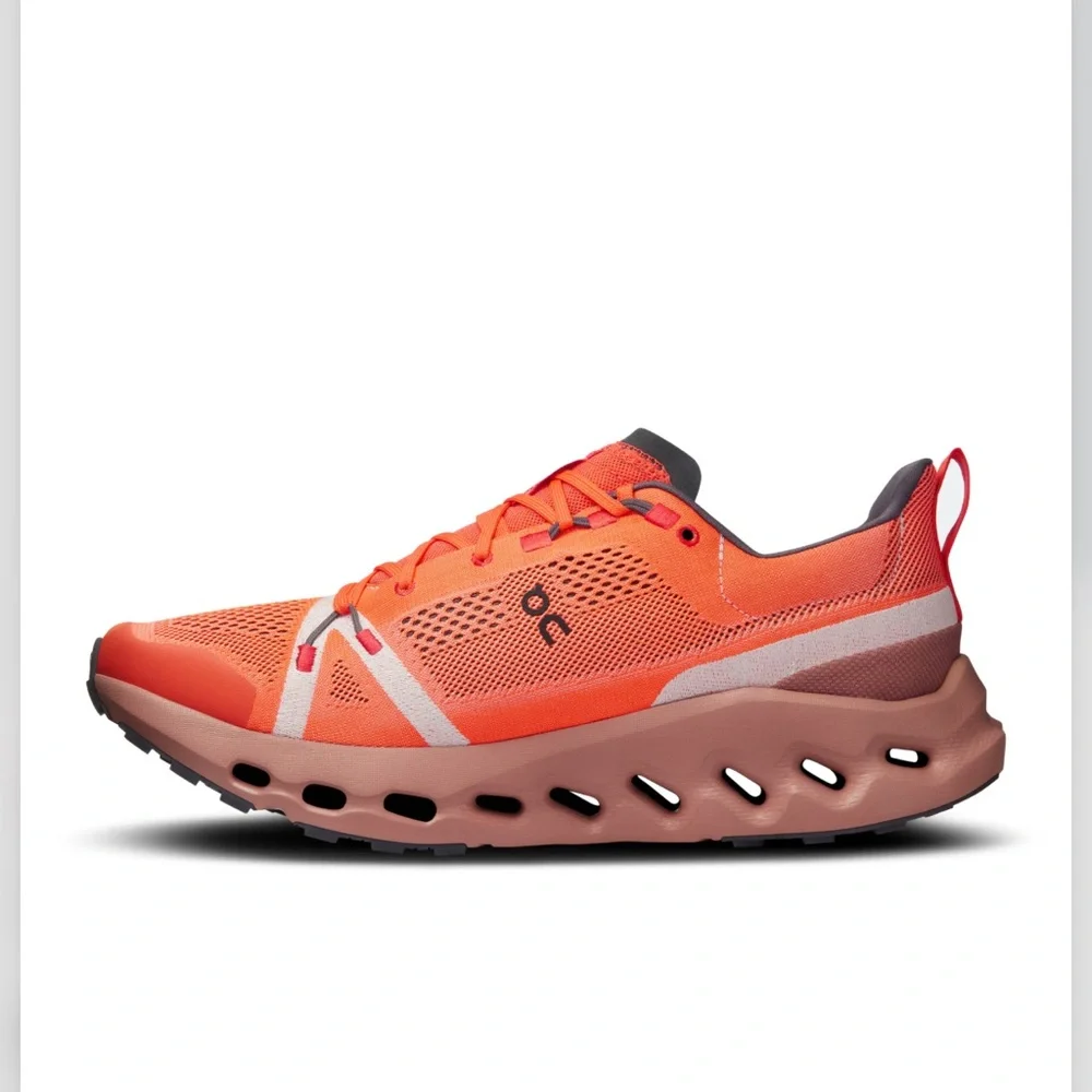 On Cloud Women's Cloudsurfer Trail Flame/Dustrose Sneakers Size 9.0 NEW - Picture 2 of 16